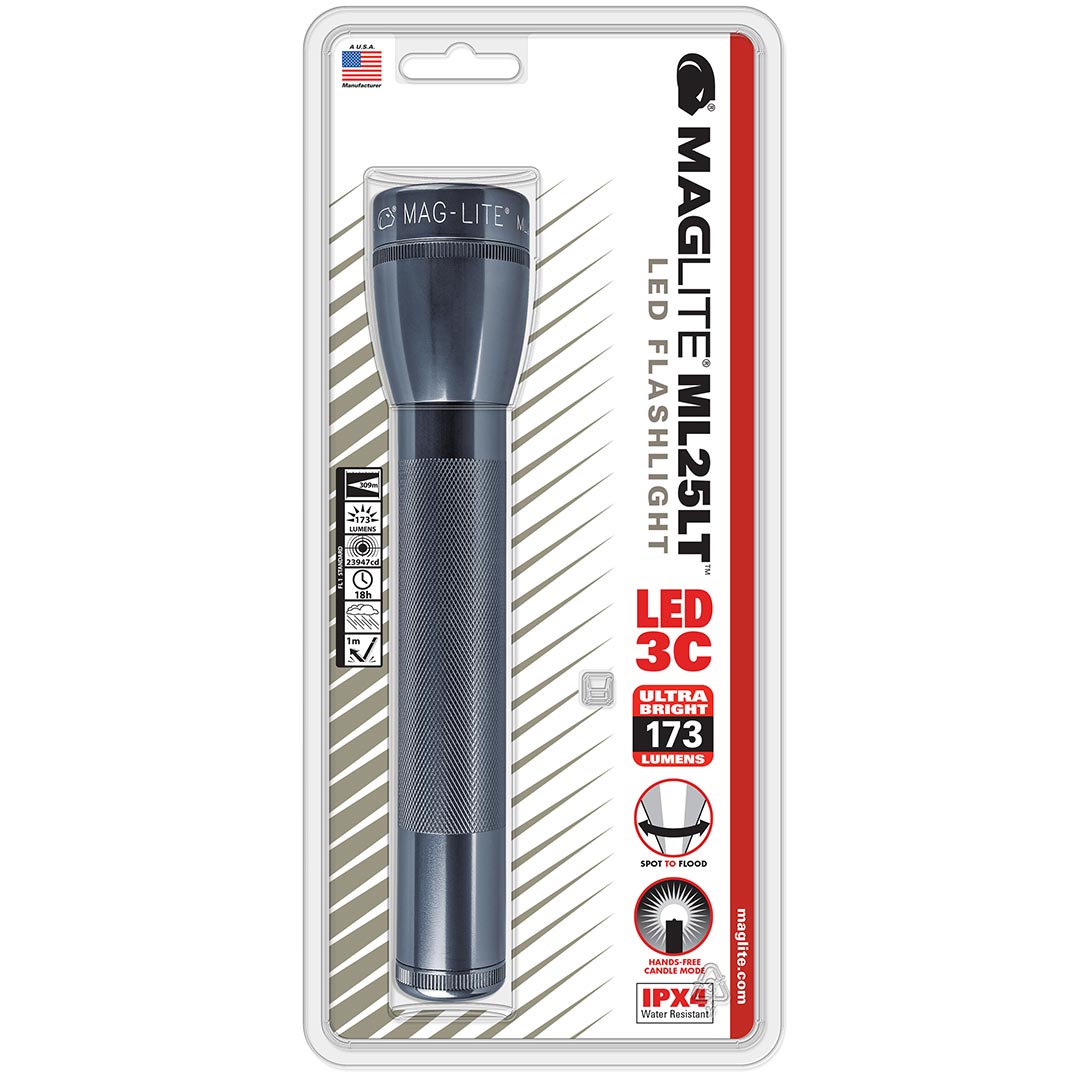 Maglite Led 3-cell C Flashlight Gray