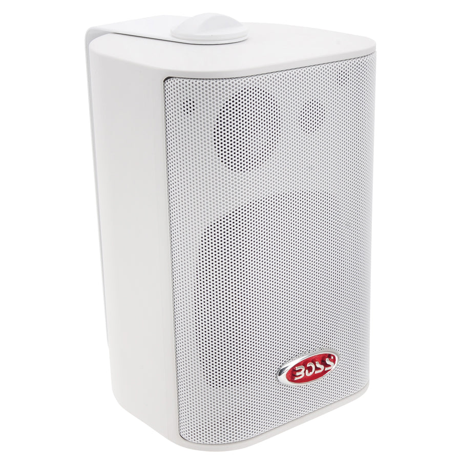 Boss Audio Marine 3-way Box Speakers With 4” Woofer (white)