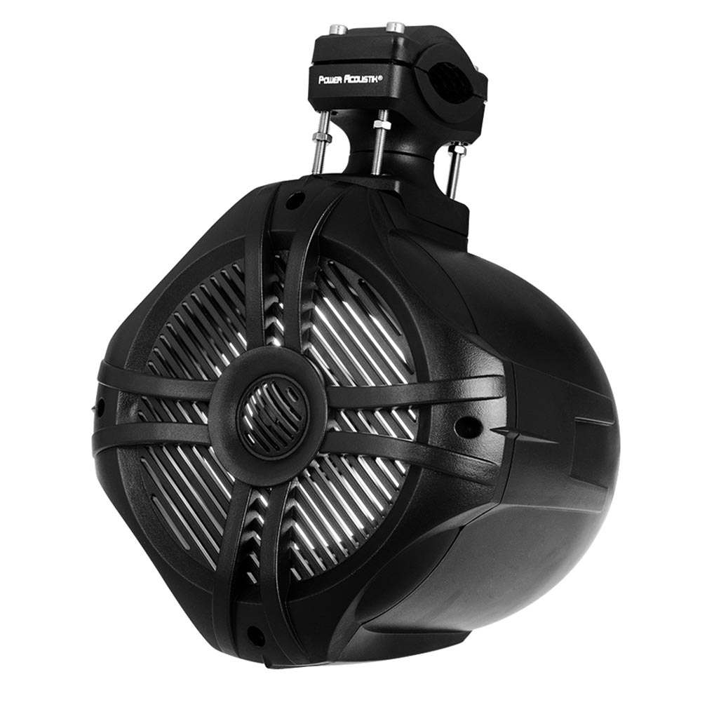 Power Acoustik Marine 8" 2-way Wakeboard Speakers With Rgb Led Illumination - Pair (black)