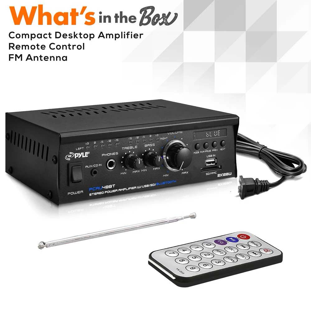 Pyle Pro Mini Amplifier With Bluetooth