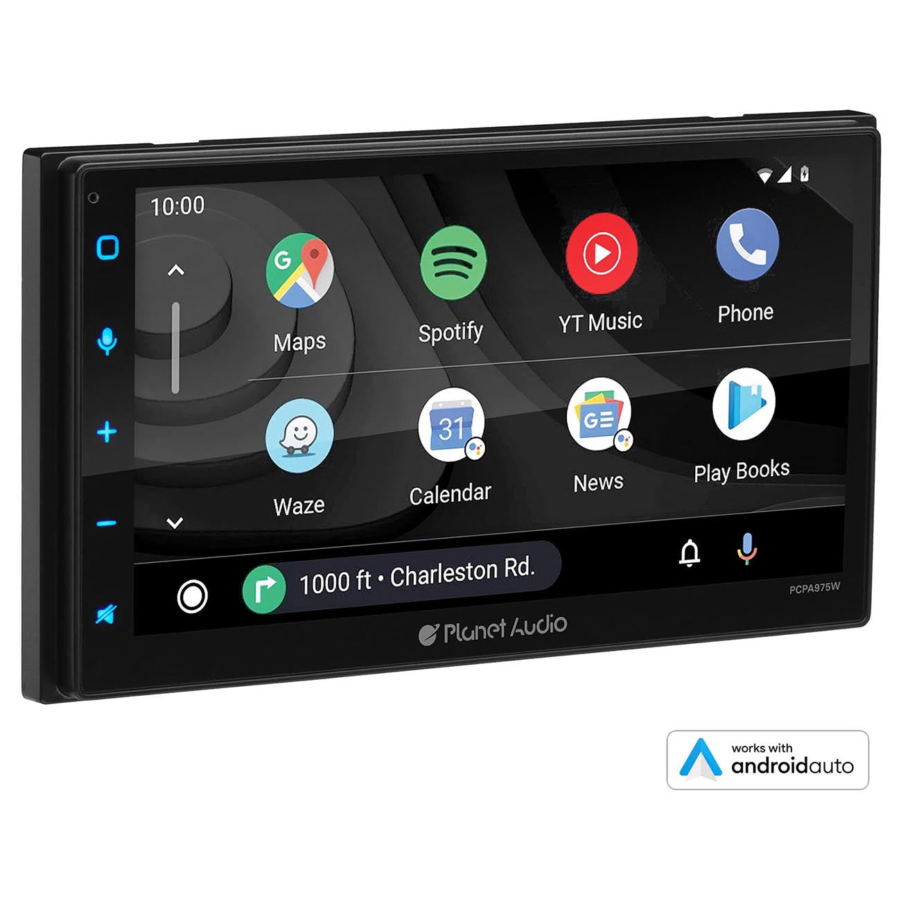 Planet Audio Double Din 6.75" Mechless Wireless Apple Car Play/android Auto/am/fm/usb/aux/bluetooth