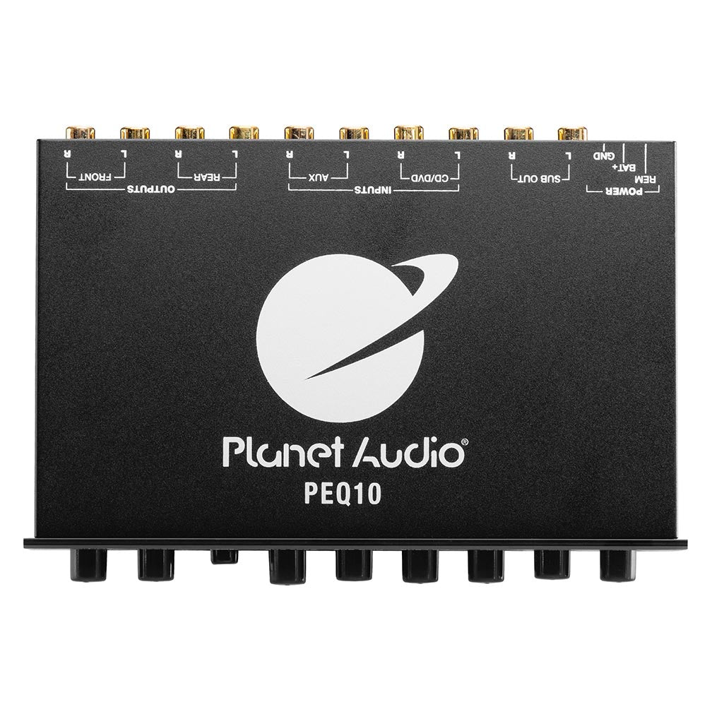 Planet Audio Half Din 4 Band Pre-amp Equalizer With Subwoofer Level Control
