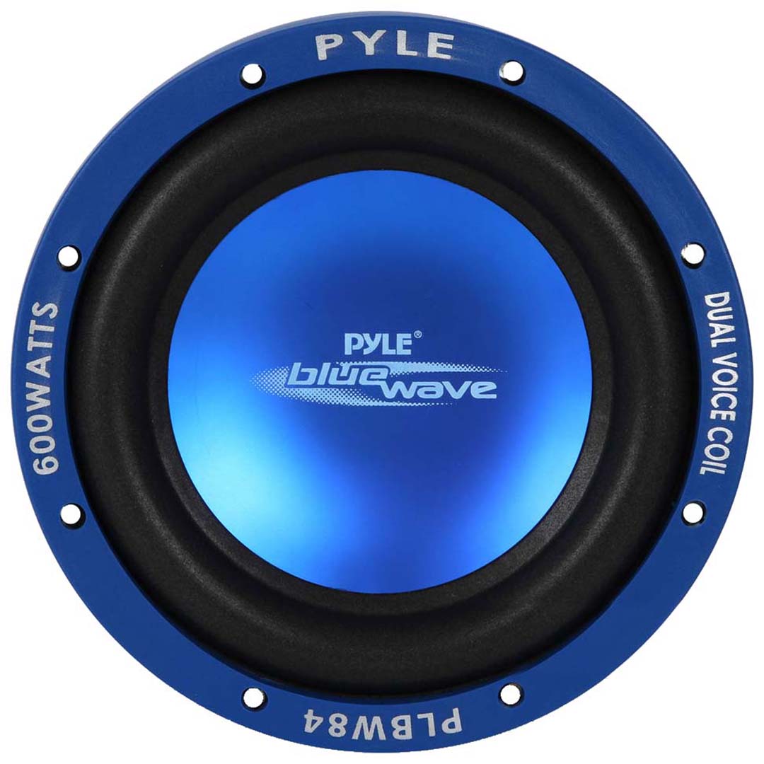 Subwoofer 8" Pyle Blue Wave 600 Watts; Dvc; 60oz Magnet