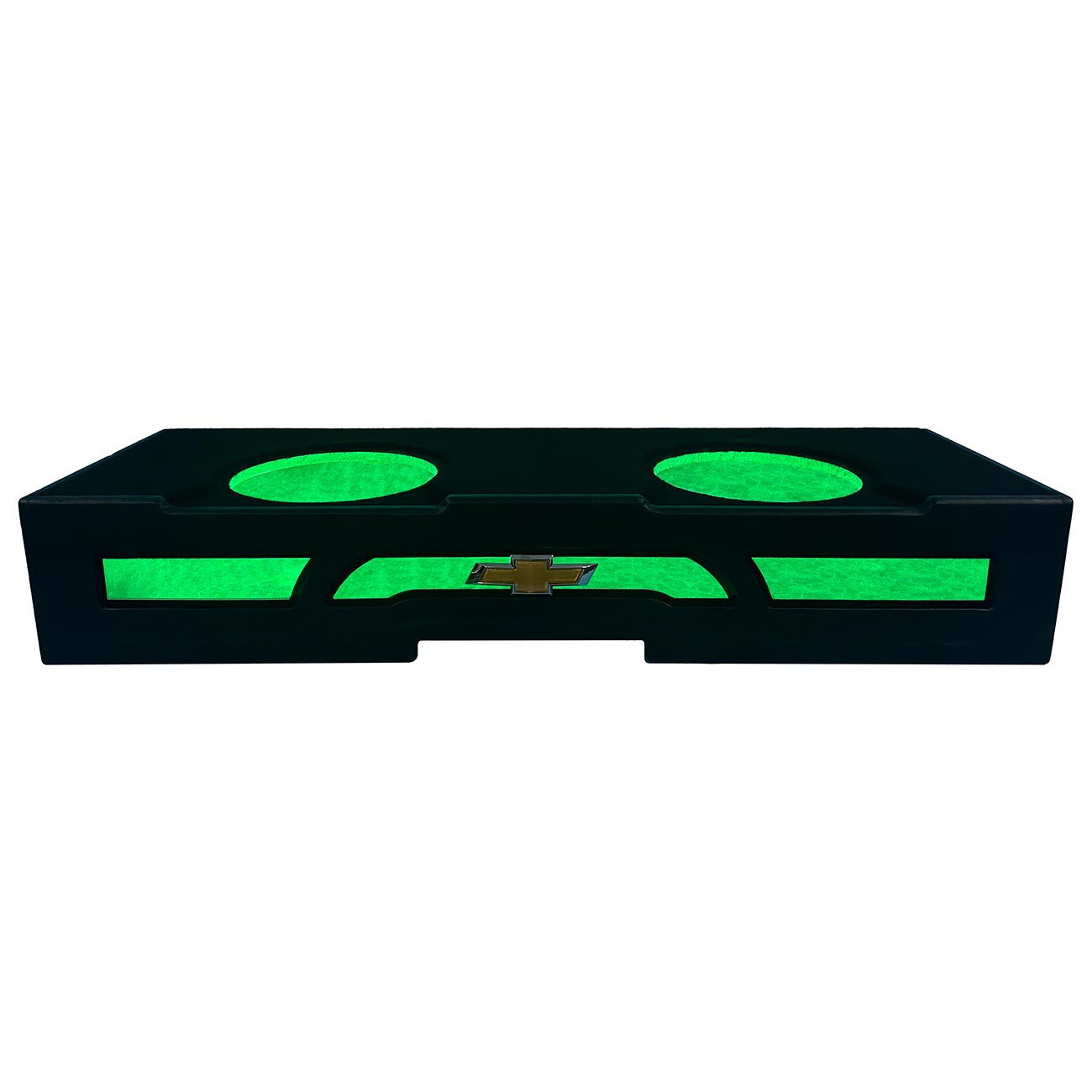 Qpower Qluxe Dual 12″ Vented With Rgb Led Illumination Gmc 2007-2013 Crew Cab