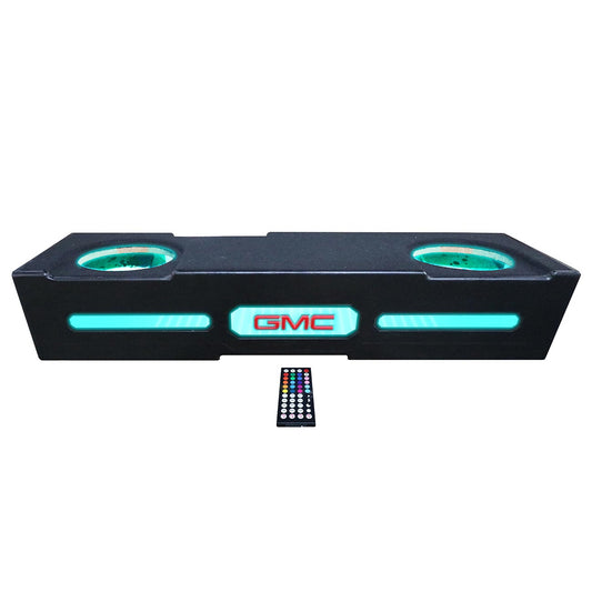 Qpower Qluxe Dual 10″ Vented With Rgb Led Illumination Gmc 2019-2024 Crew Cab