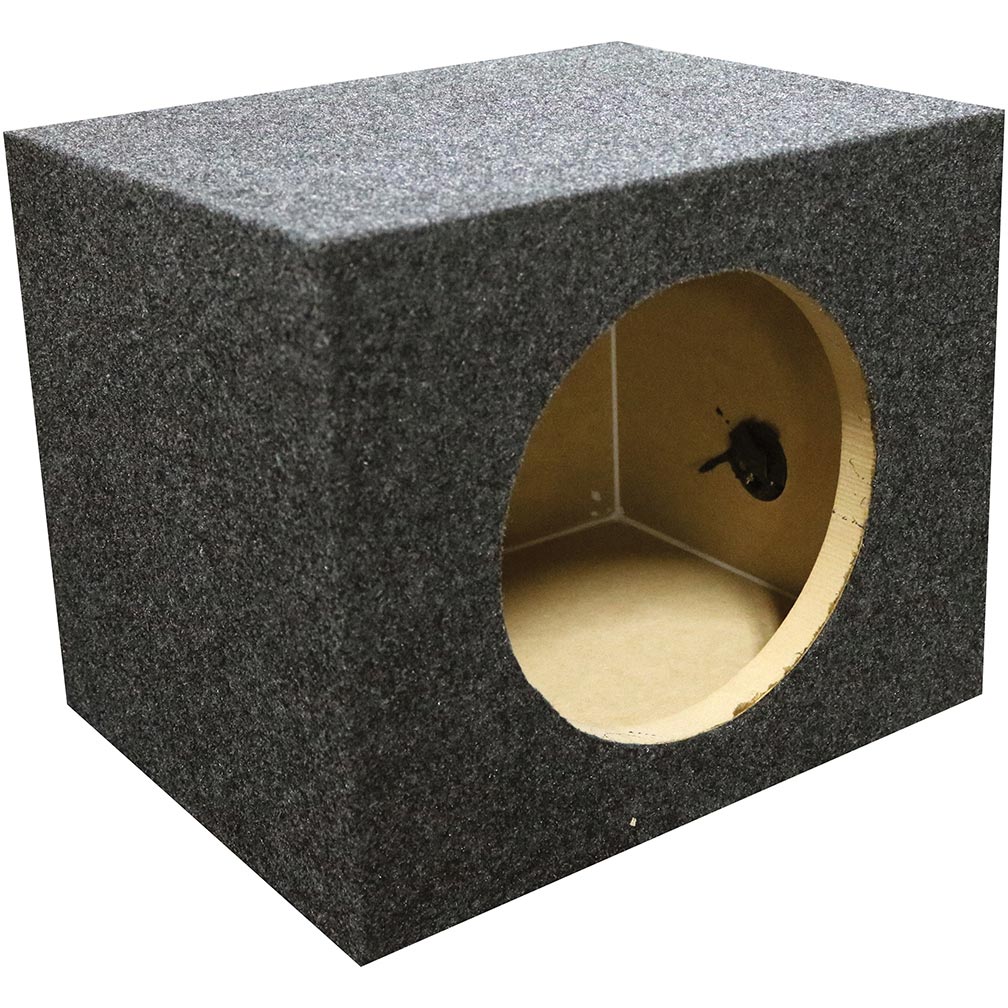 Empty Woofer Box 10" Square Qpower