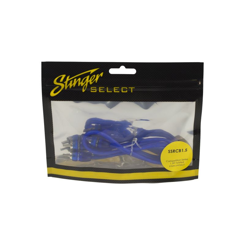 Stinger 15ft Blue Comp Series Twisted Rca