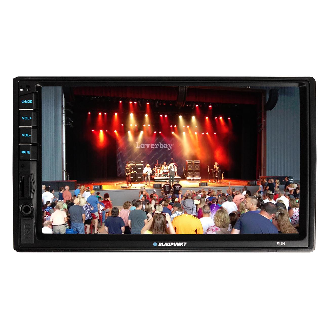 Blaupunkt 7” D-din Mechless Fixed Face Touchscreen Receiver With Mirrorlink Bt Usb/sd & Remote