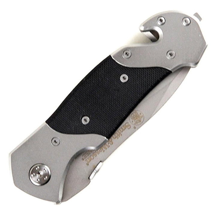 Smith & Wesson 1st Response Swfr Liner Lock Folding Knife Drop Point Blade Steel Handle