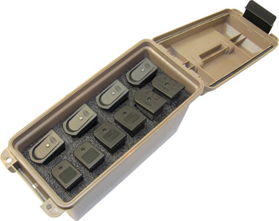 Mtm Tactical Mag Can -for 10 Double Stacked Handgun Mags Dark Earth