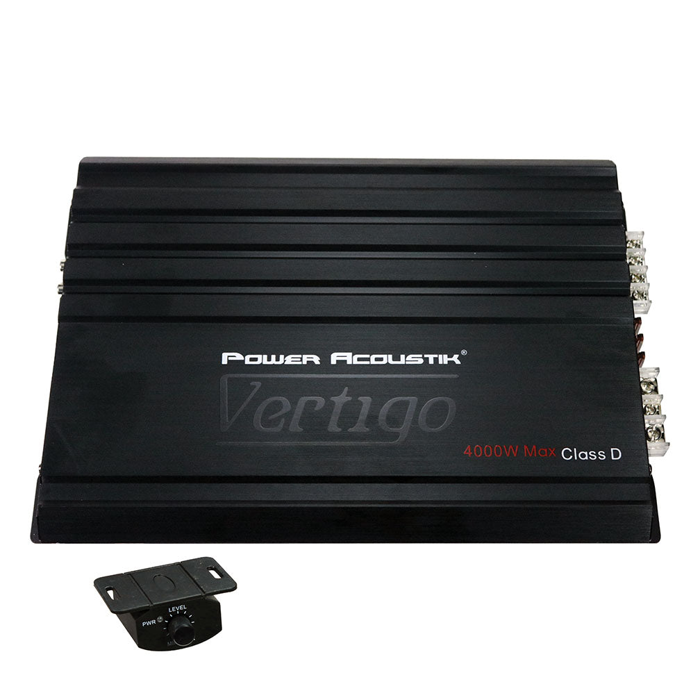 Power Acoustik Vertigo Series Monoblock Amplifier 4000w Max