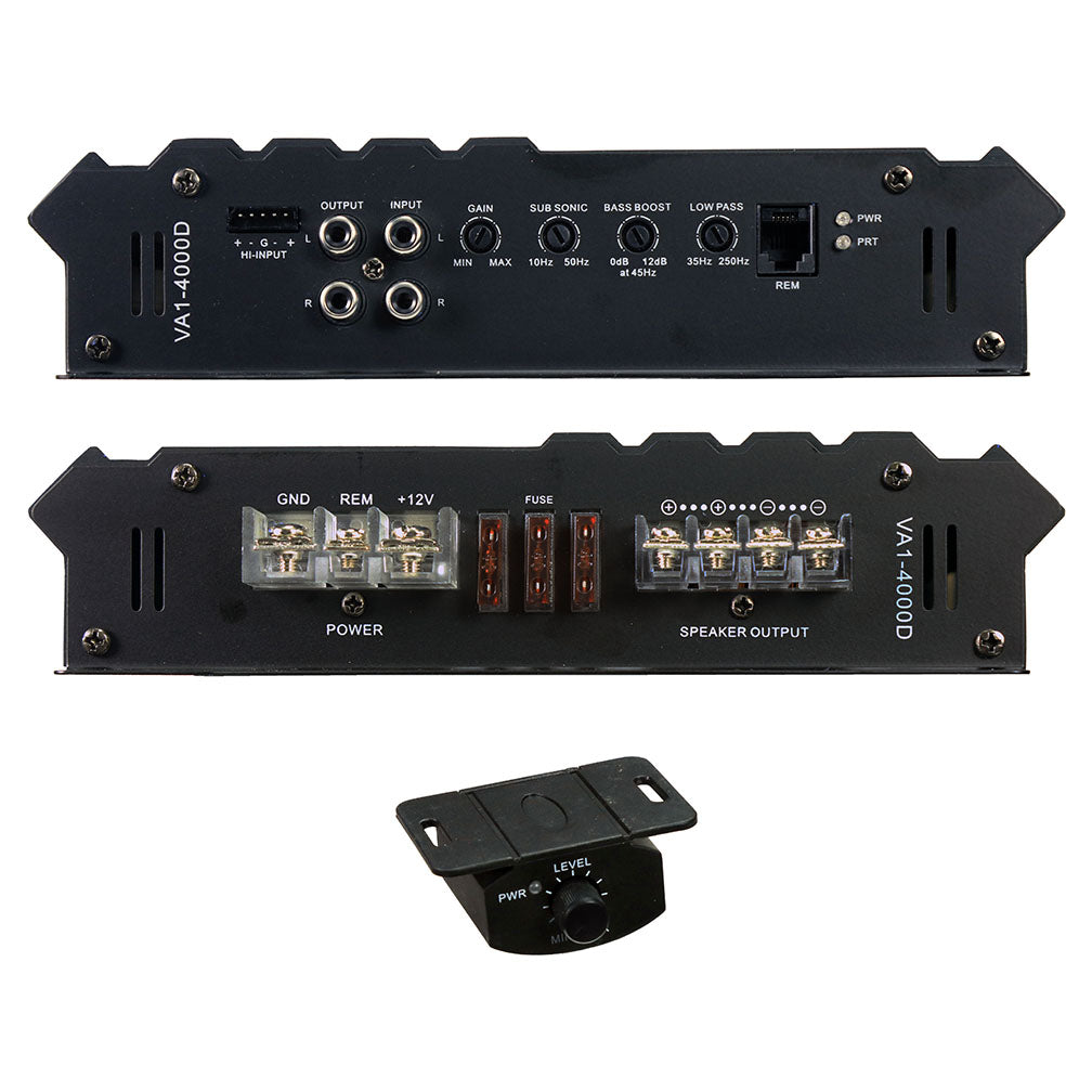 Power Acoustik Vertigo Series Monoblock Amplifier 4000w Max