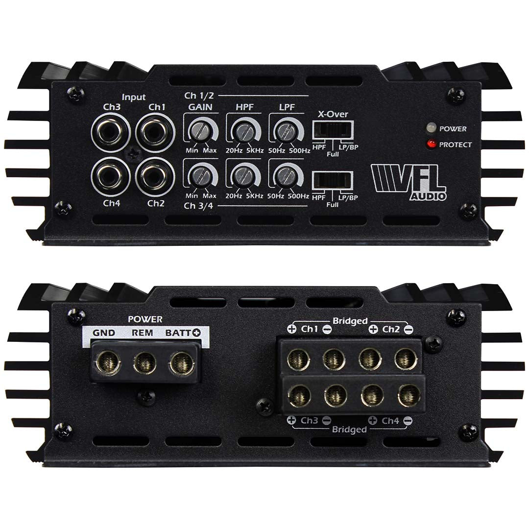 Vfl Audio 4 Channel Amplifier 600w Rms