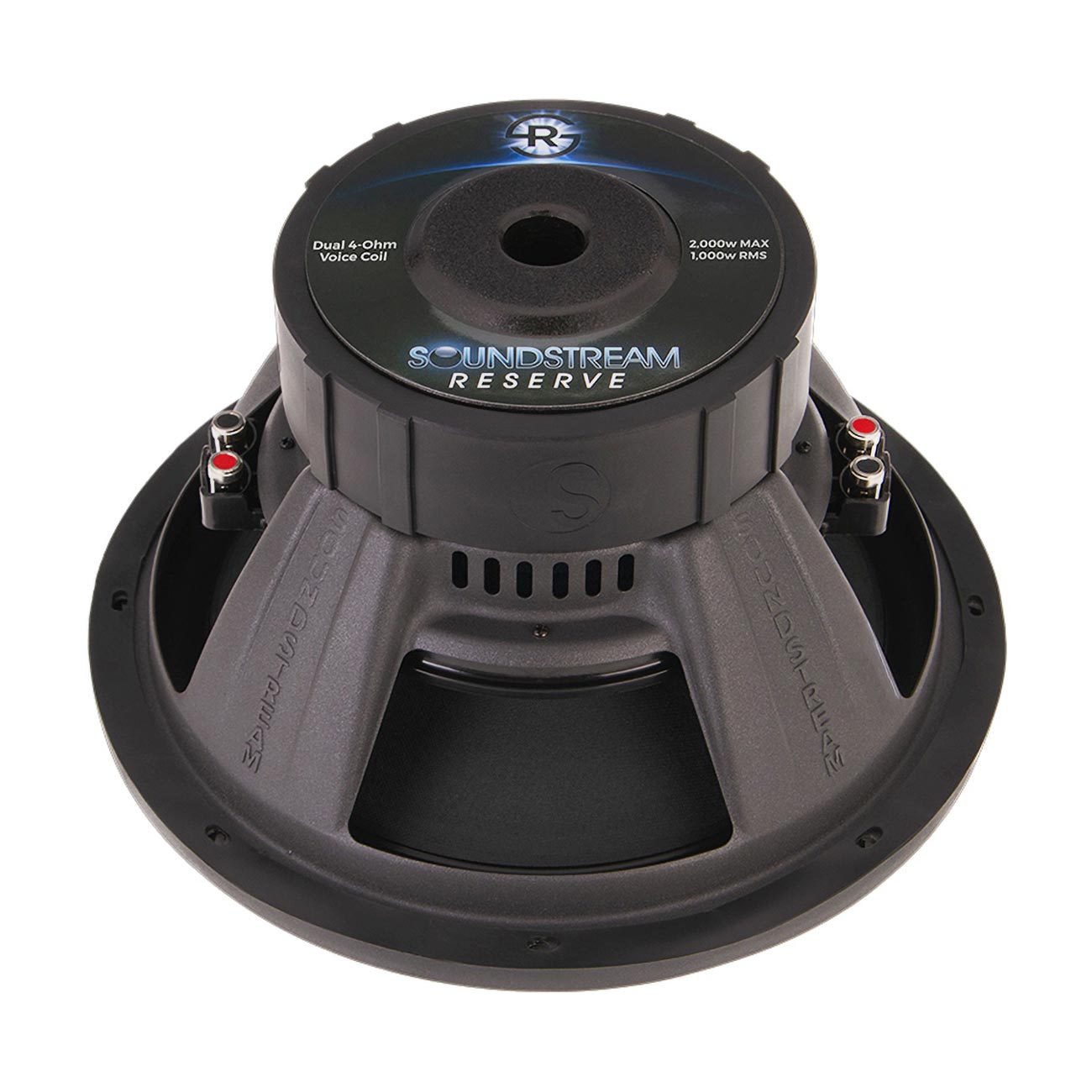 Soundstream Reserve 12″ Subwoofer, 1000W RMS/2000W Max, Dual 4 Ohm Voice Coils