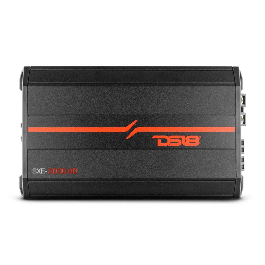 DS18 4 Channel Amplifier, 1280W RMS/3000W MAX – Black