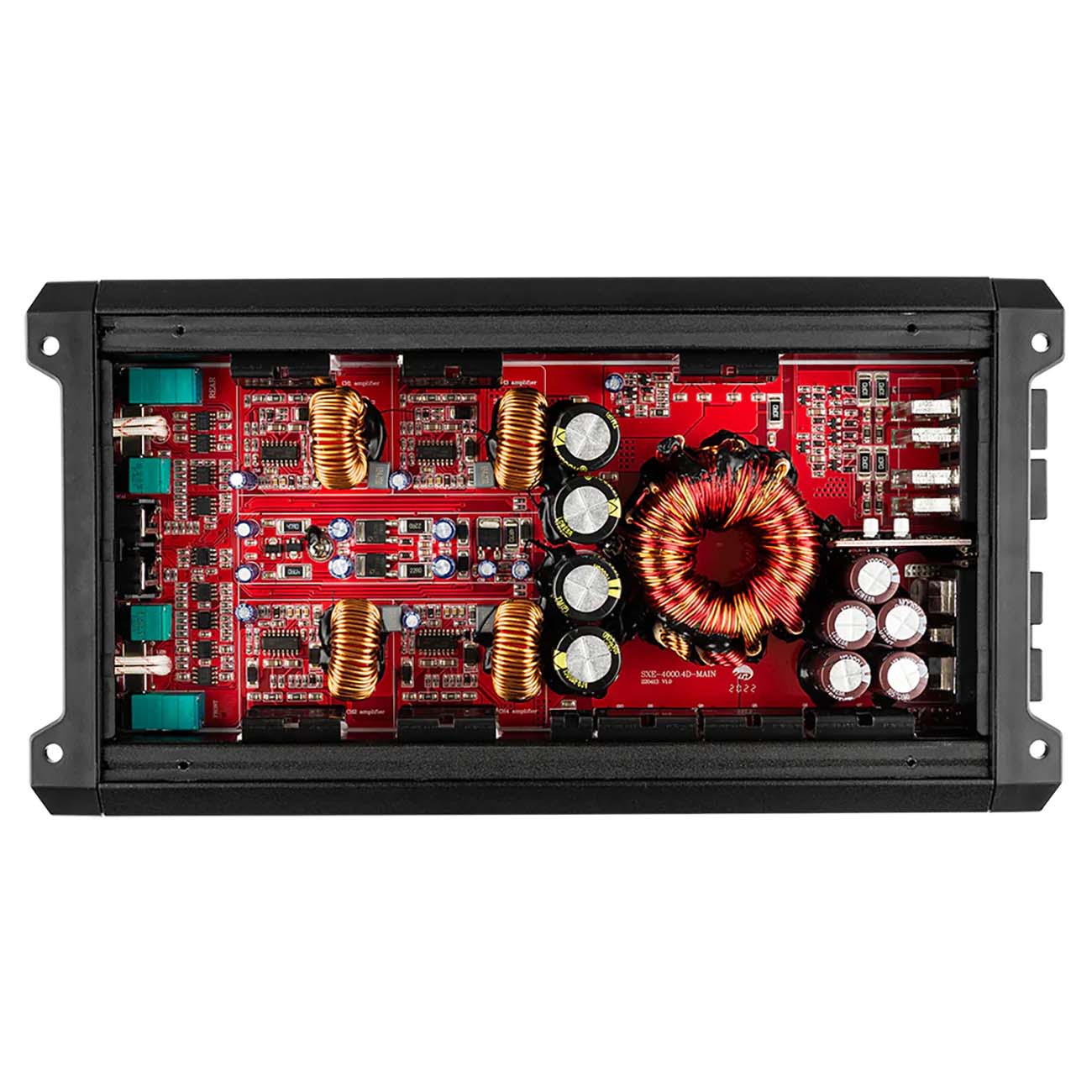 DS18 4 Channel Amplifier, 1720W RMS/4000W MAX – Black