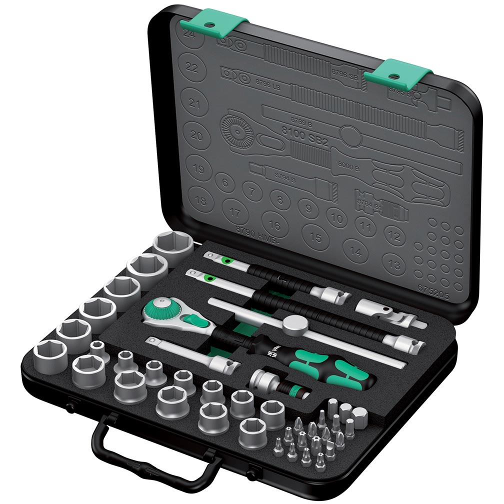 Wera Zyklop Metric 3/8” Drive Speed Ratchet Set (43-piece Set)