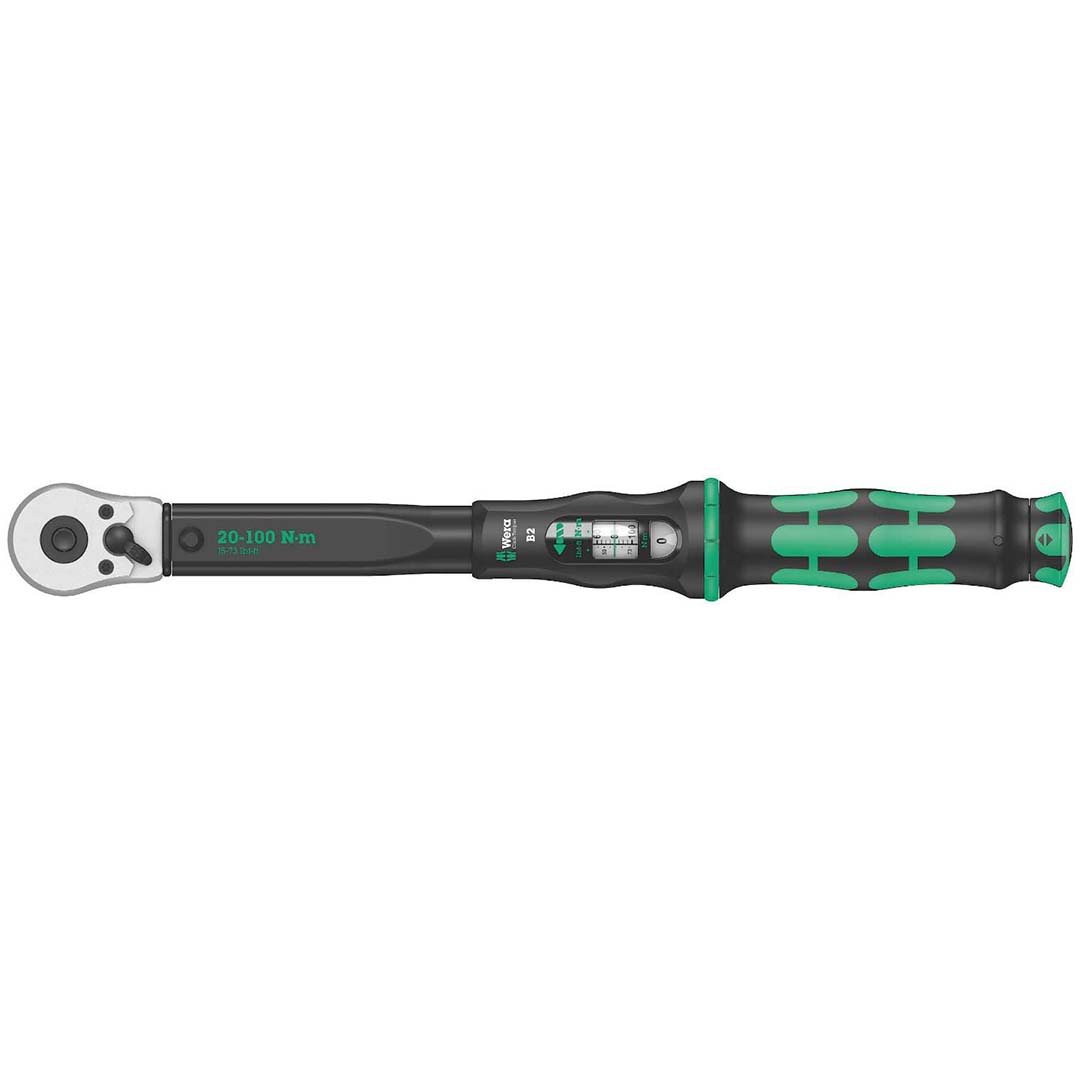 Wera 3/8" Adjustable Torque Wrench With Reversible Ratchet 20-100 Nm