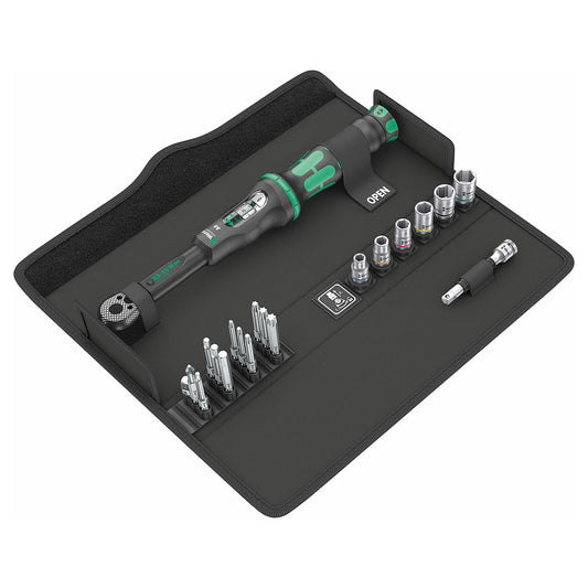 Wera Click-torque 1/4″ Reversible Bit Wrench & Bit Set (20 Piece Set)