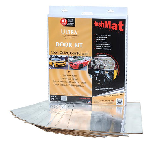 Hushmat Ultra Door Kit Silver-ten 12"x12" Sheets (10 Sq. Ft.)