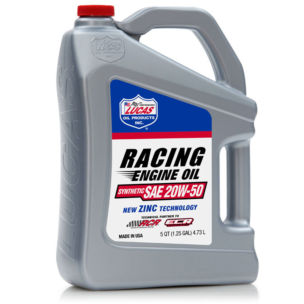 Lucas Oil Synthetic Sae 20w 50 Racing Motor Oil – 5 Quart