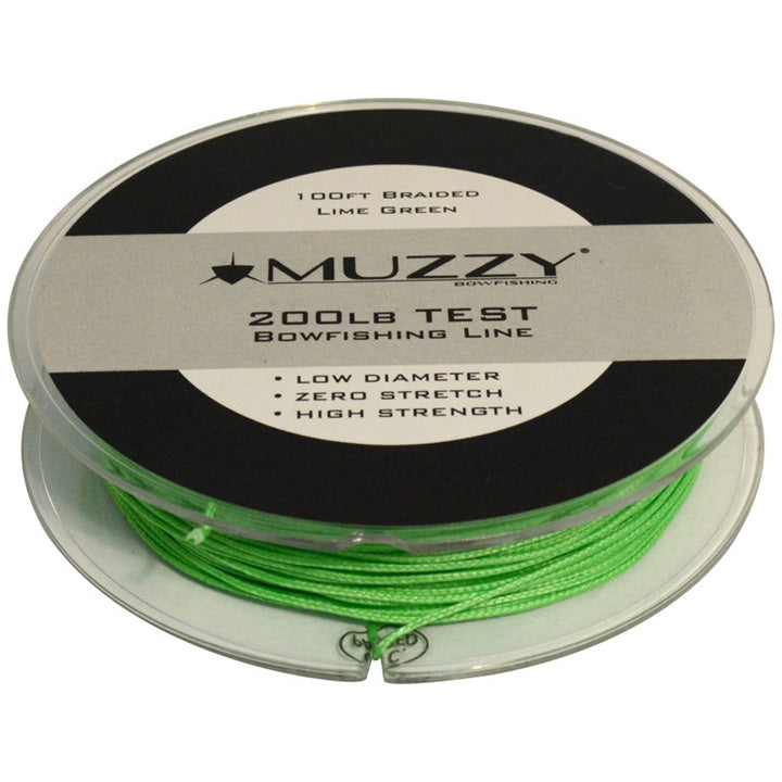 Muzzy Broadheads Braided Bowfishing Line (200lb. Test) - 100′ Spool