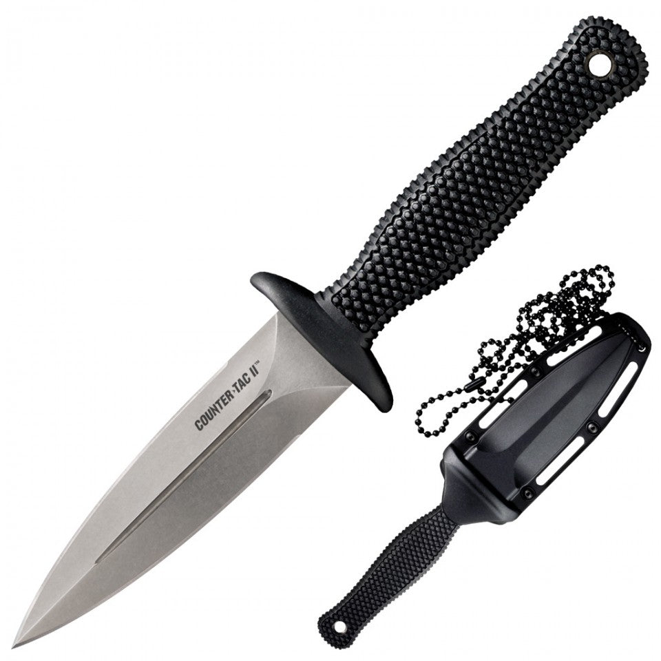 Cold Steel Counter Tac Fixed Double Edge Neck Knife