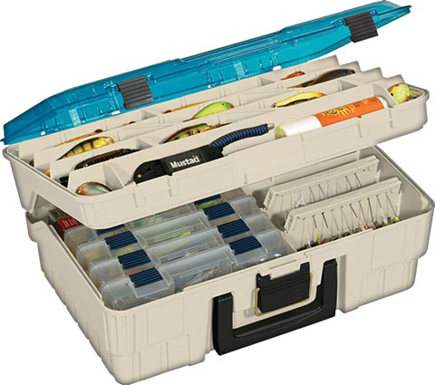 Plano Two Level Magnum  3500 Beige W Blue Tackle