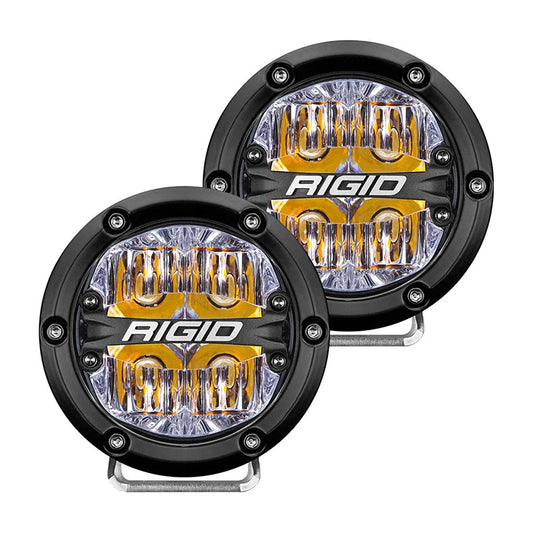 Rigid Industries 360 Series Led Off Road Light 4" Drive Beam Amber Backlight