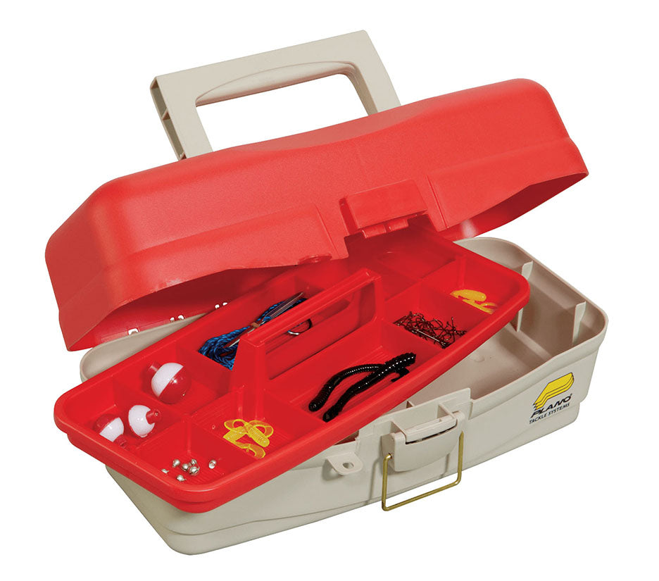 Plano Take Me Fishing Tackle Box For Kids - Red/beige