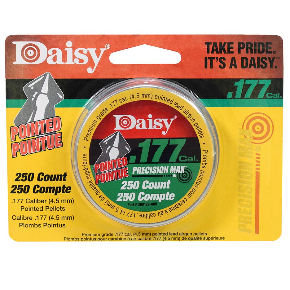 Daisy .177cal Precisionmax Pointed Field Lead Pellets (250 Count)