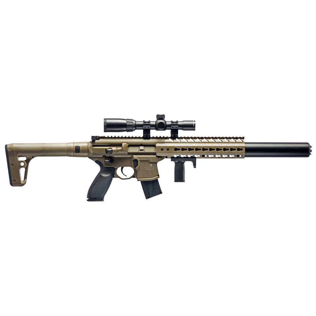 Sig Sauer Mcx .177cal Co2 Powered Pellet Air Rifle With 1-4x24mm Scope - Flat Dark Earth