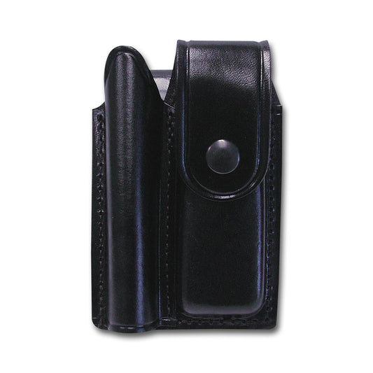 Maglite Double Leather Holster For Aa Flashlight And Folding Knife