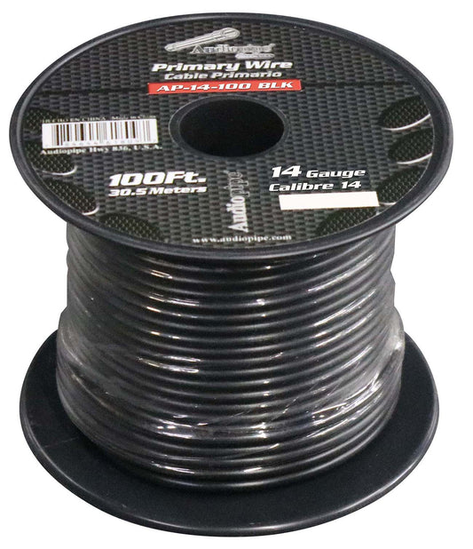 Audiopipe 14 Gauge 100ft Primary Wire Black