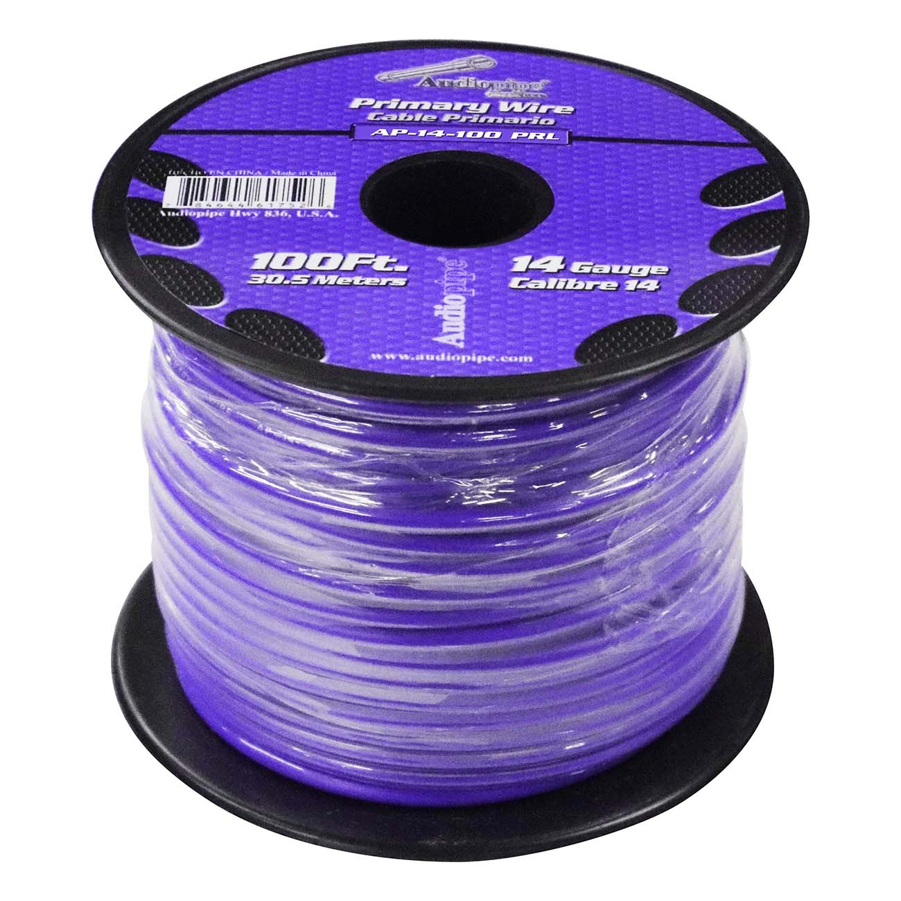 Audiopipe 14 Gauge 100ft Purple Primary Wire