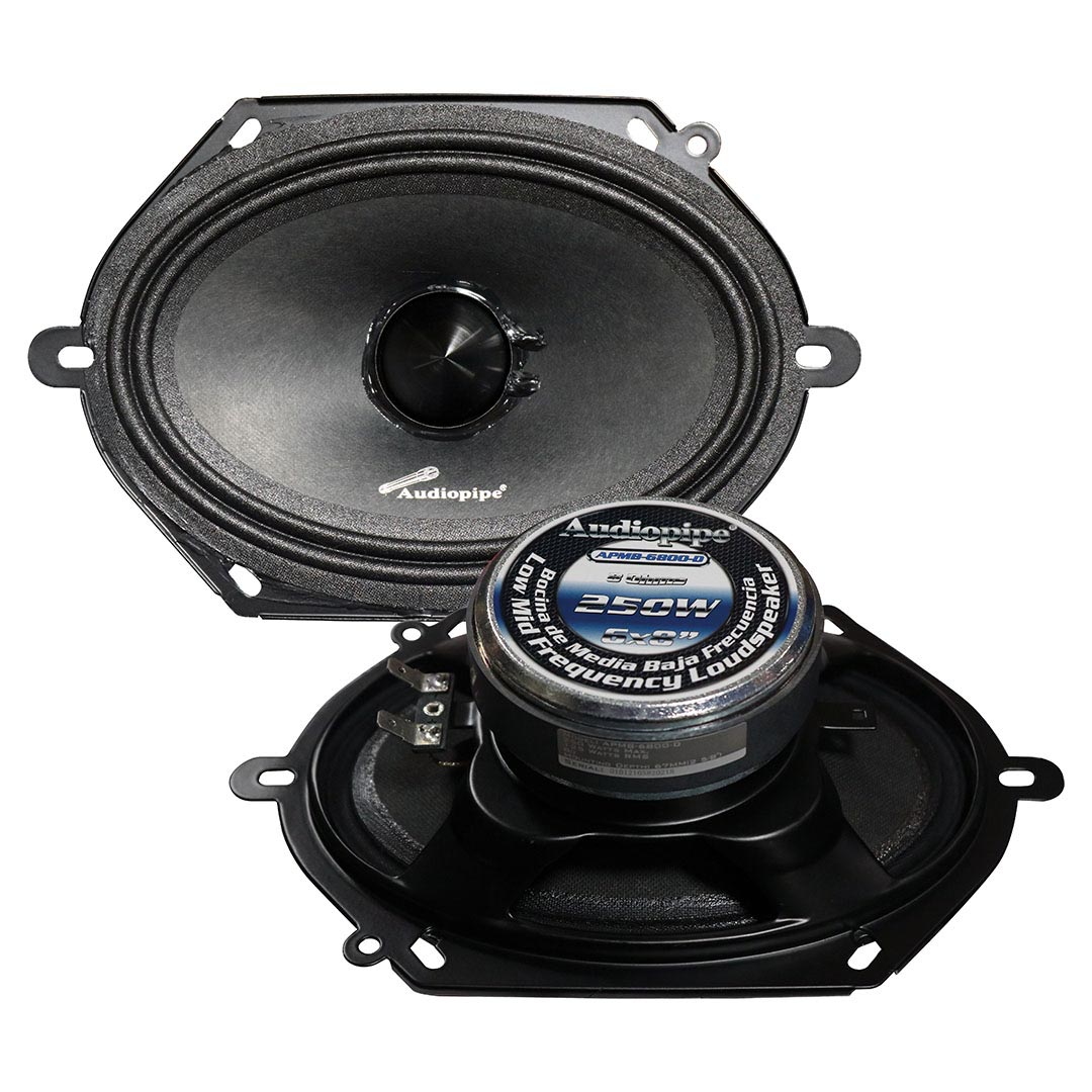 Audiopipe 6x8” Low Mid Frequency Speaker 125w Rms/250w Max 8 Ohm