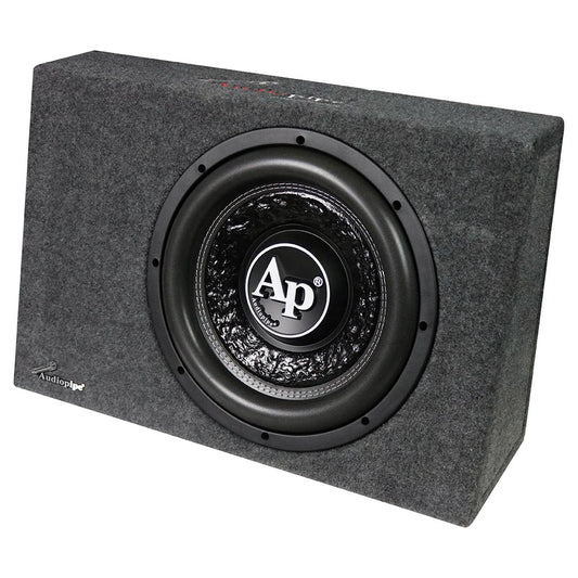 Audiopipe 12" High Performance Sealed Bass Enclosure 800 Watts Max Single 4 Ohm