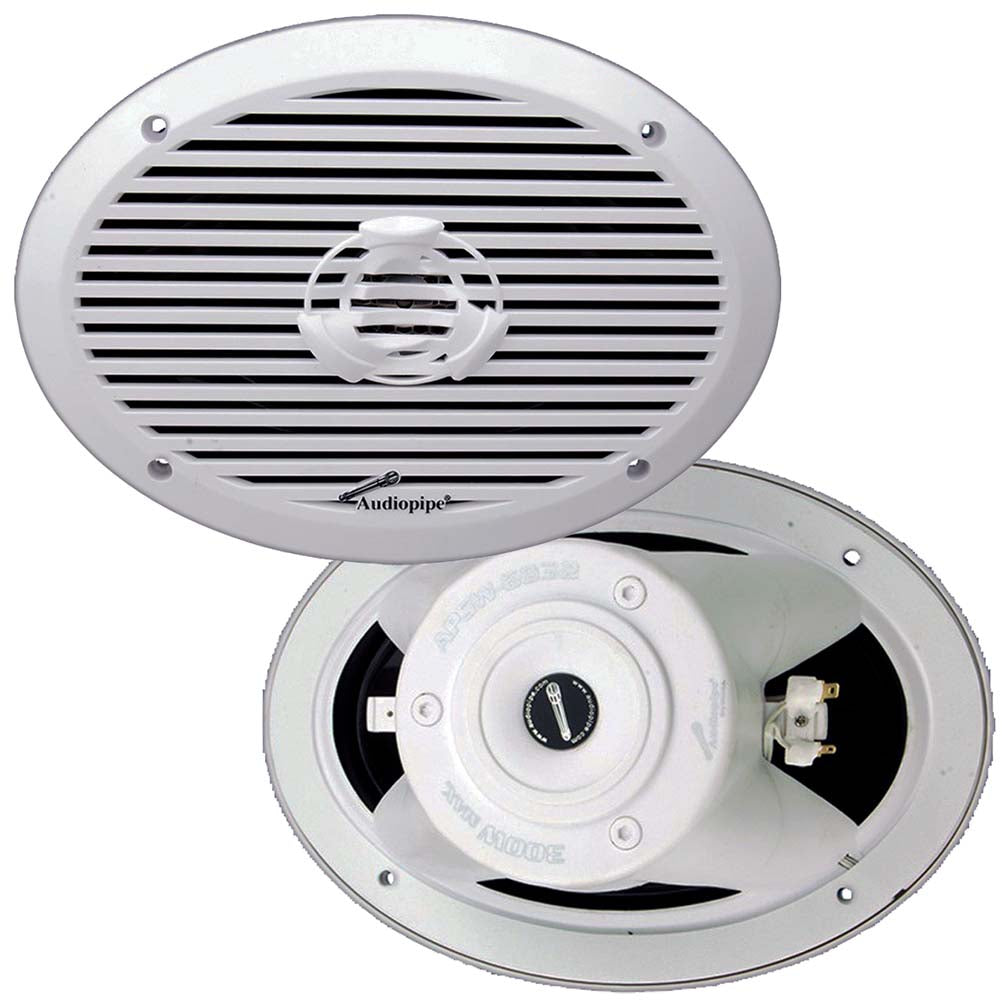Audiopipe Marine 6×9” 2-way Speakers (white)