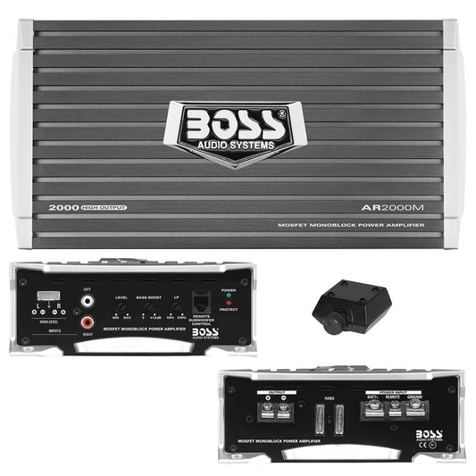 Boss Armor Monoblock Amplifier 2000w Max