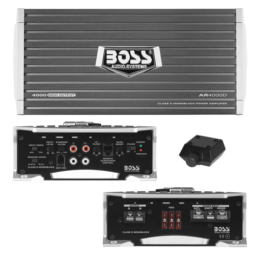 Boss Armor Class D Monoblock Amplifier 4000w Max