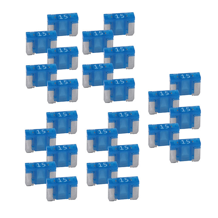 Audiopipe 15a Low Profile Mini Fuse 25 Pack