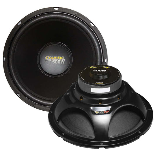 Coustic 12″ Woofer 250w Rms/500w Max Single 4 Ohm Voice Coil