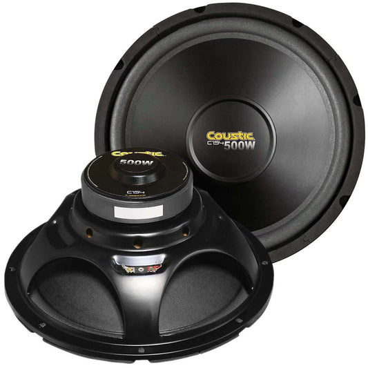 Coustic 15″ Woofer 250w Rms/500w Max Single 4 Ohm Voice Coil
