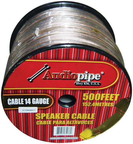 *cbp14500* Sp Wire 14ga 500' Clear Audiopipe