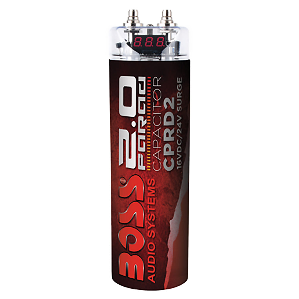 Boss 2 Farad Capacitor Red Finish