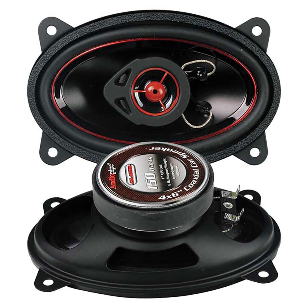 Audiopipe Redline Speaker 4x6" 2-way (pair) 150 Watt Pp Cone