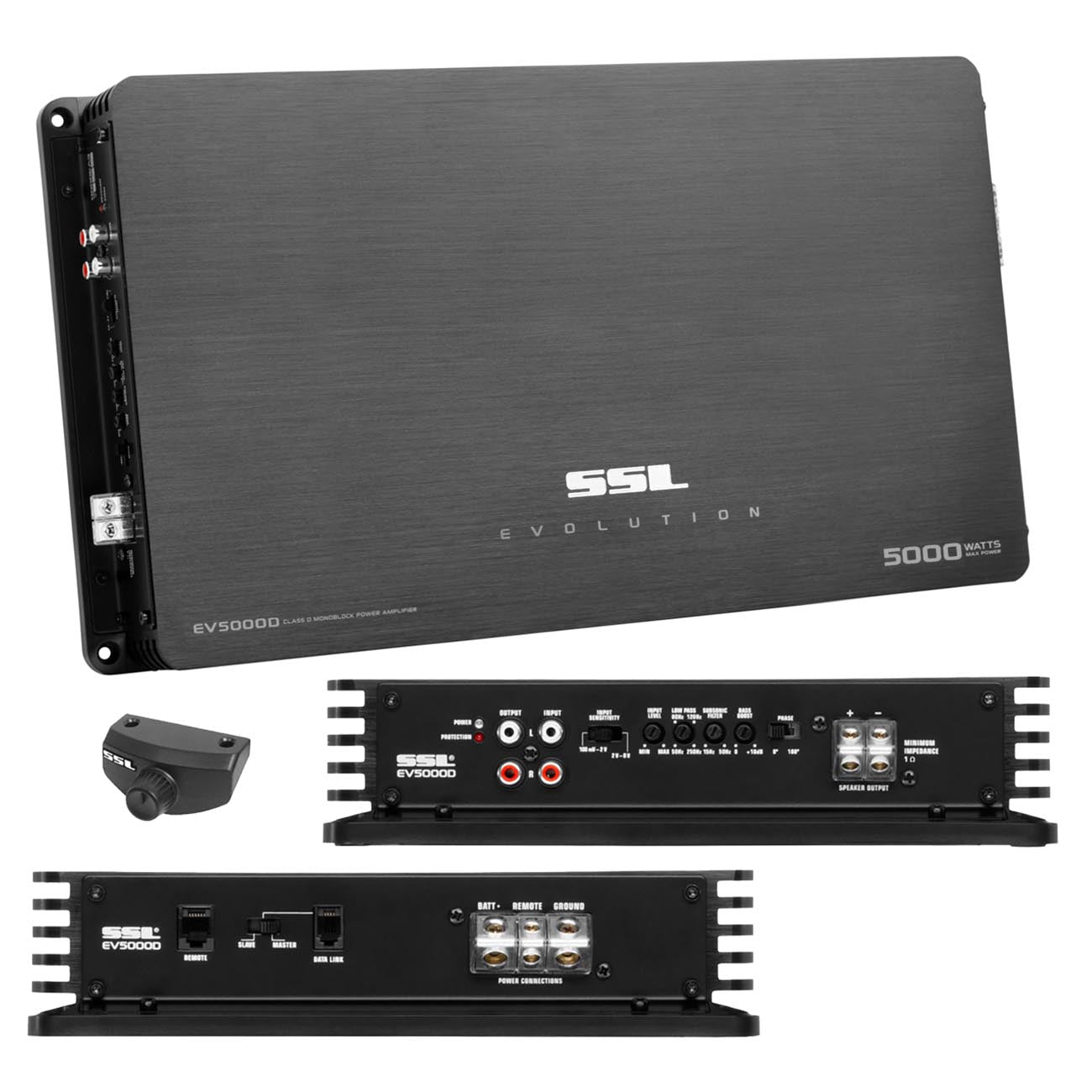 Sounstorm Class D 5000w Monoblock Power Amplifier Remote Woofer Level Control