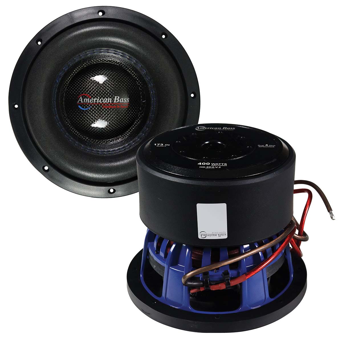 American Bass 8″ Woofer 400w Rms/800w Max Dual 4 Ohm Voice Coils
