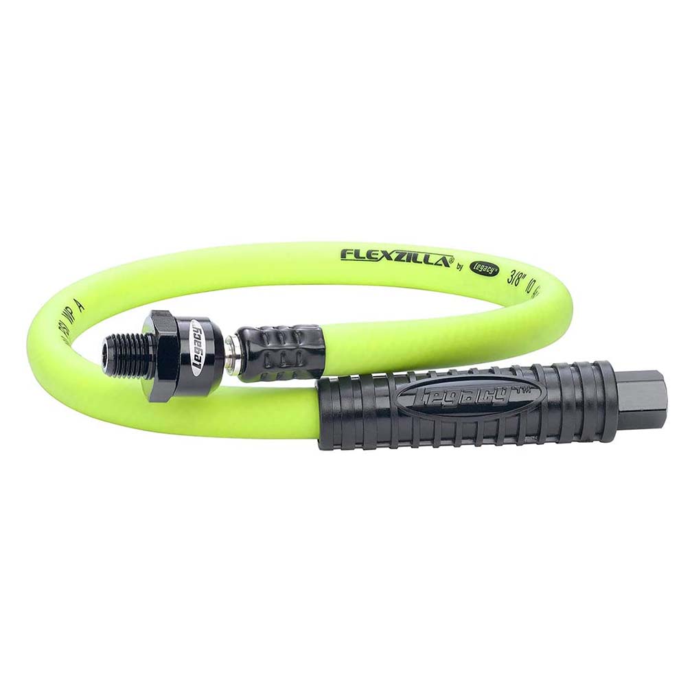 Flexzilla Whip Hose With Ball Swivel 3/8" X 2' (1/4" Mnpt Ball Swivel X 1/4" Fnpt Ends)