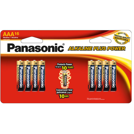 Panasonic Alkaline Size "aaa" Plus Power (16-pack)
